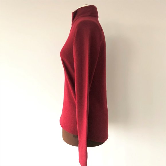 Wool Blend 1/4 Zip Sweater with Lumbar Pocket - Picture 2 of 8